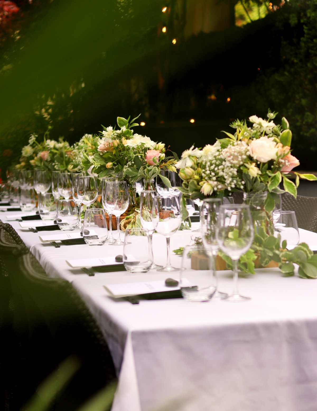 Reception table detail