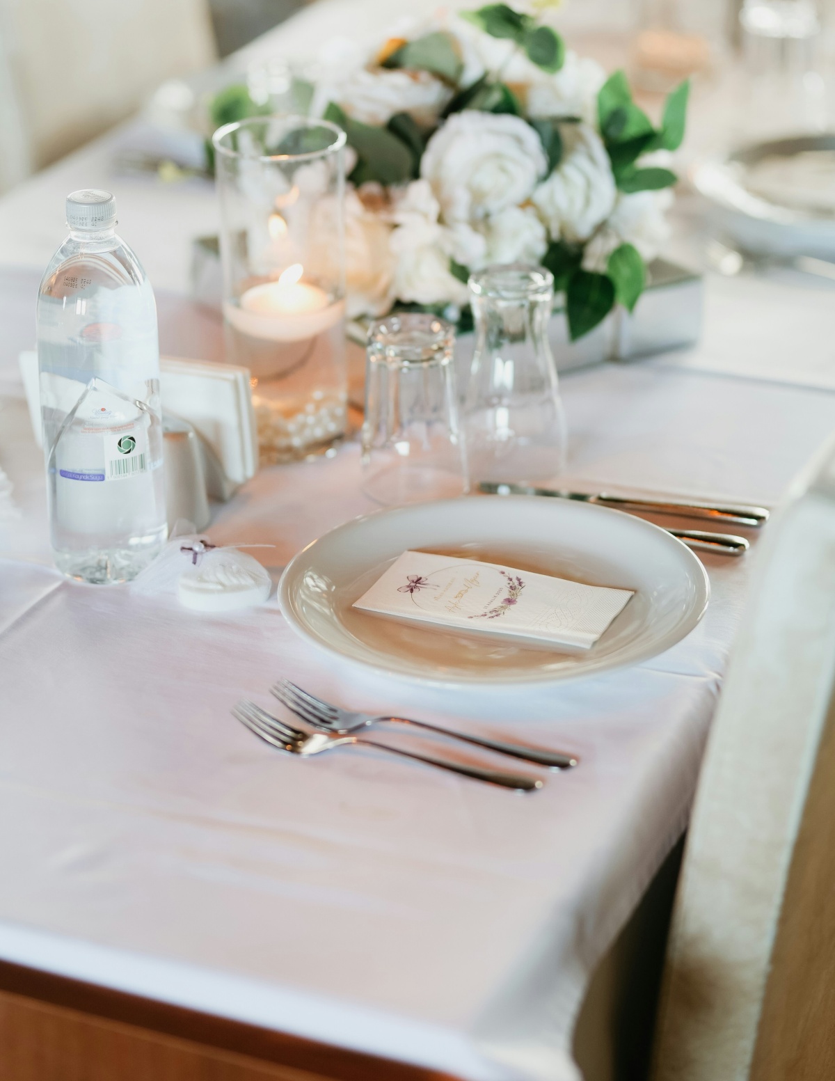 Florals and place settings